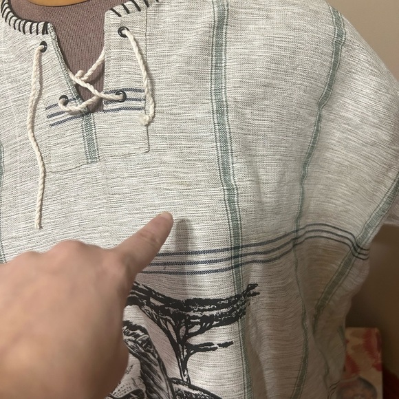 African “Lion’’ Unisex Woven Kikoy Short Sleeved Size XXL - Picture 7 of 9